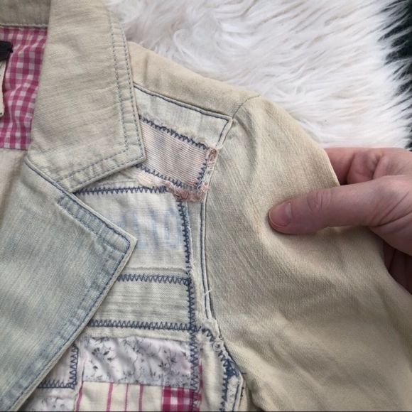 We the Free Distressed Patchwork Jacket - Picture 2 of 16